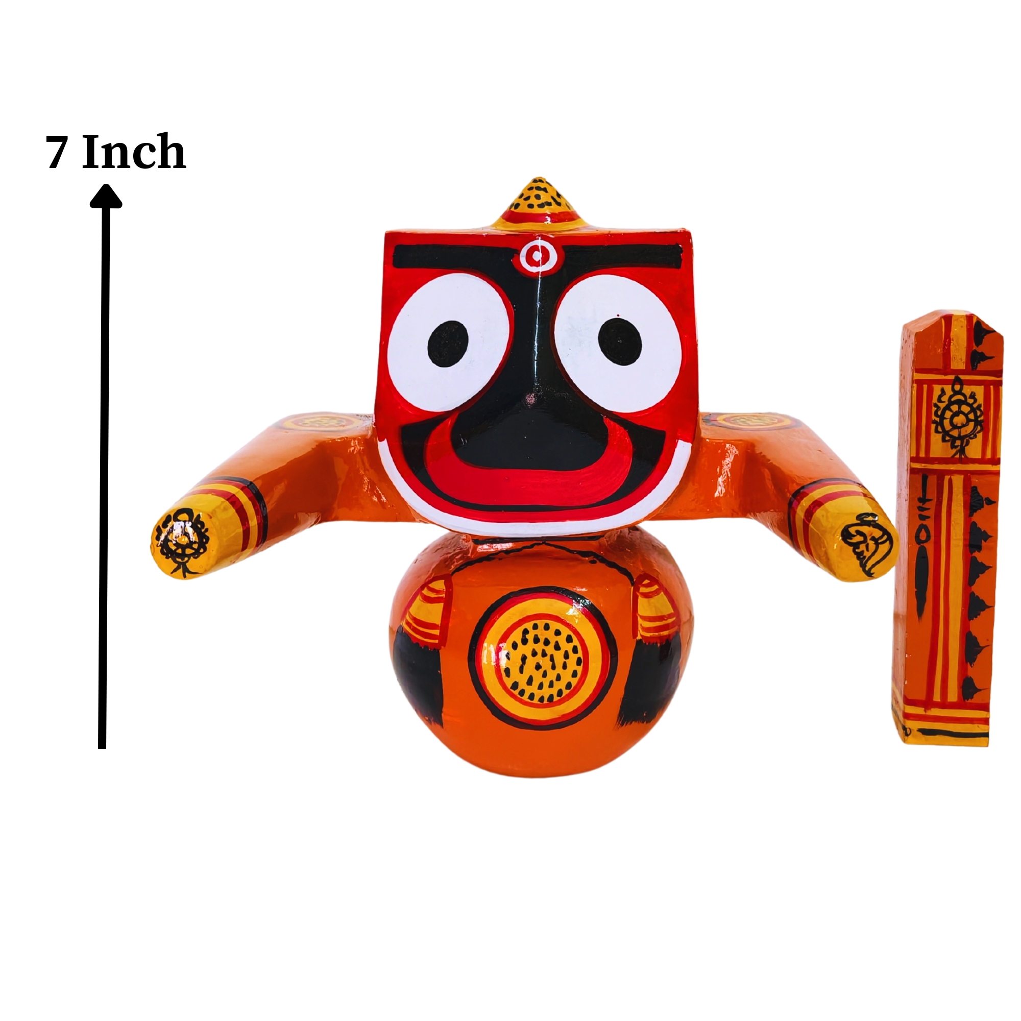 Handcrafted Wooden Jagannath Balabhadra Subhadra Idol Set – Traditional Puri Art