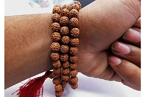 5 Mukhi Rudraksha Japa Mala – Natural Prayer Beads for Meditation & Spiritual Practice - Image 4
