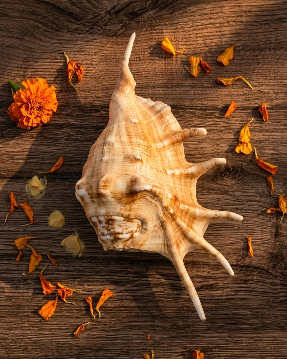 Natural Decorative Sea Shell Conch – Premium Coastal Home Decor Showpiece