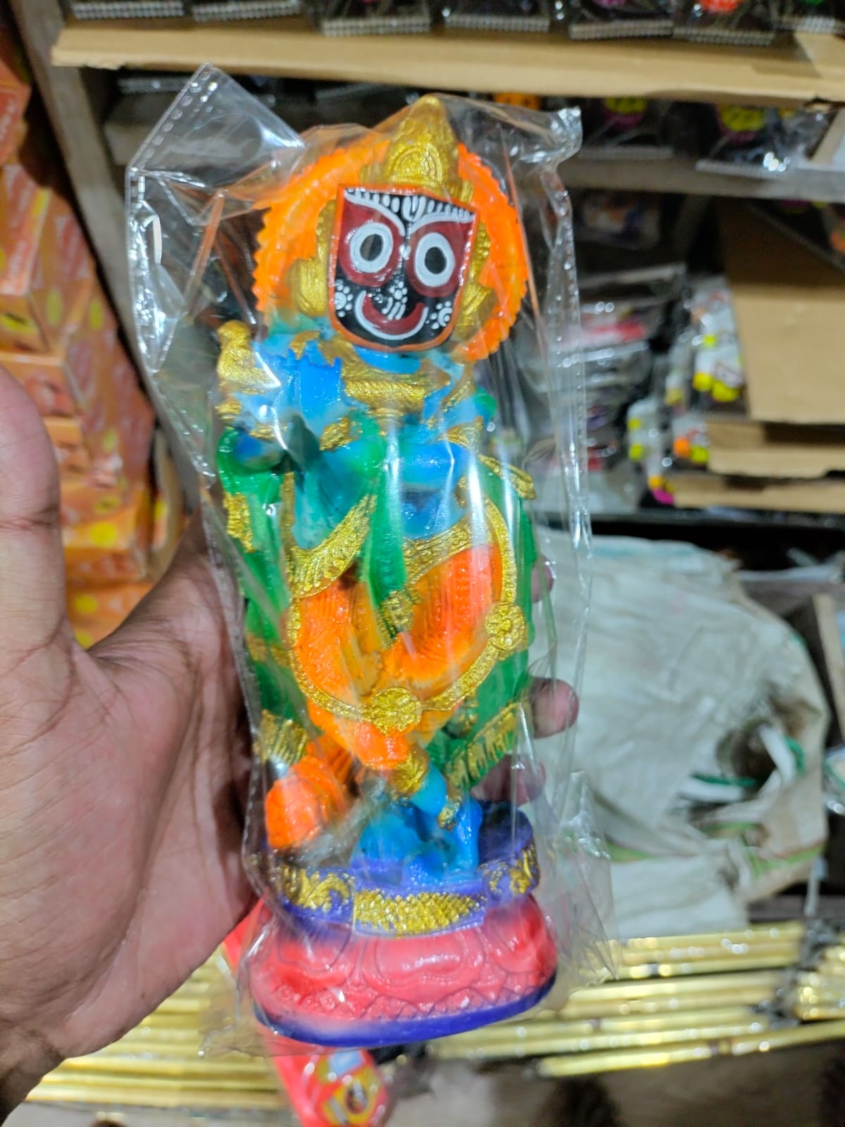 Shree Jagannath Standing Idol – Premium Multicolor Decorative Statue - Image 3