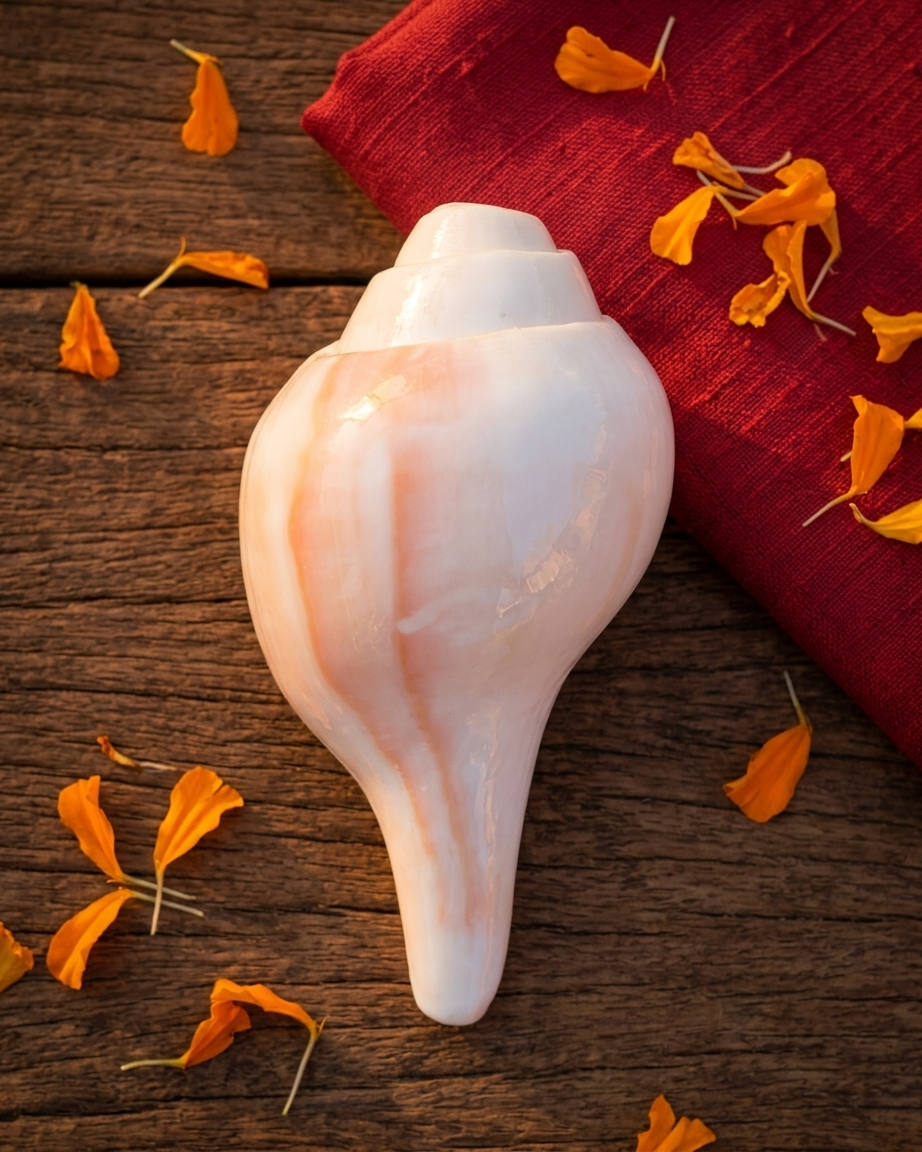 Natural Gomati Chakra Shankh – Sacred Puja Conch Shell for Home Temple - Image 2