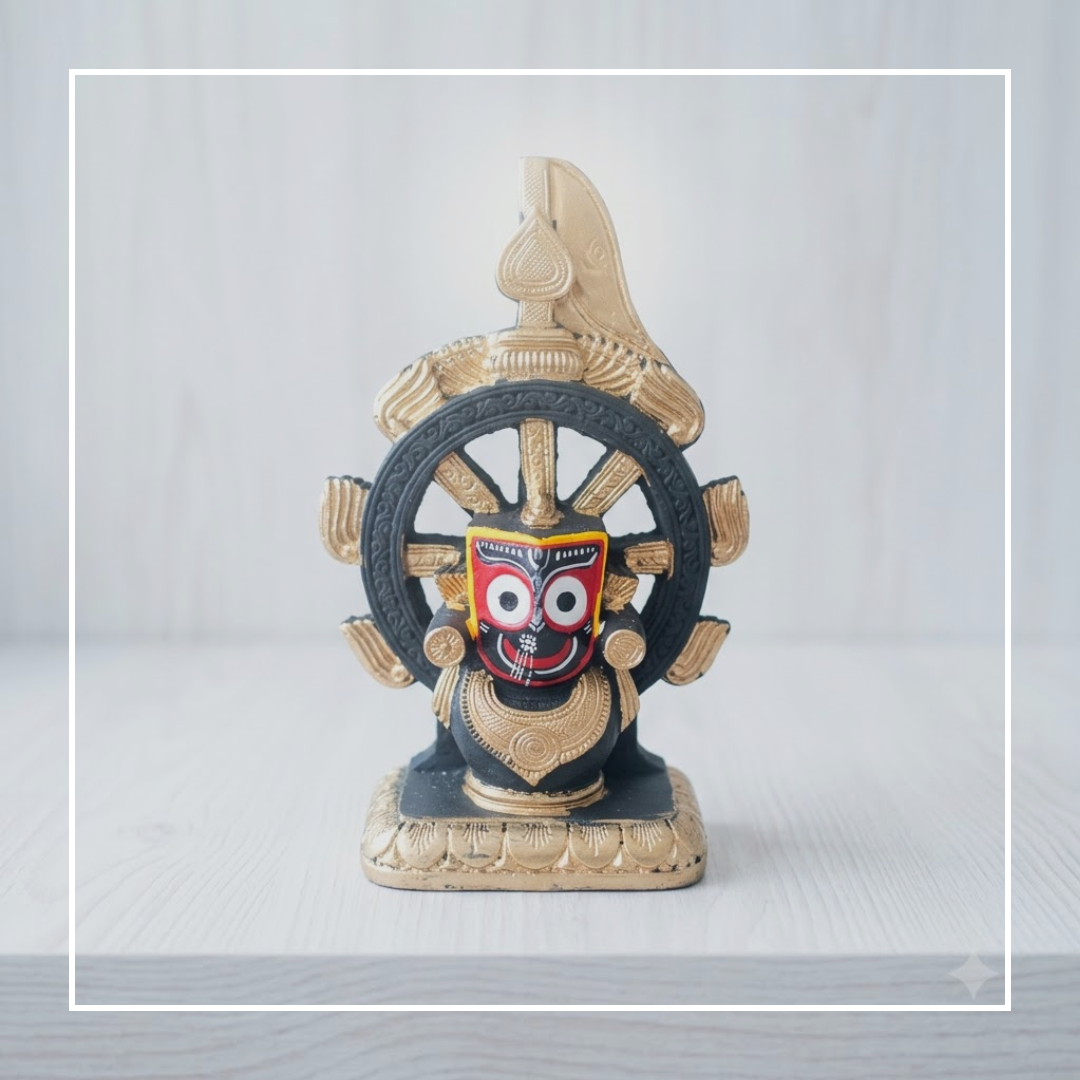 Shree Jagannatha Idol -  6-inch Premium Marble Dust Idol